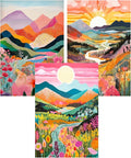 EIBEILI 3-Piece Square Adult Diamond Art Set, Mountains Diamond Painting Kit by EIBEILIDiamondPainting