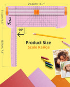 Firbon Pink A5 Paper Cutter, Straight Small Paper Trimmer - Image 6