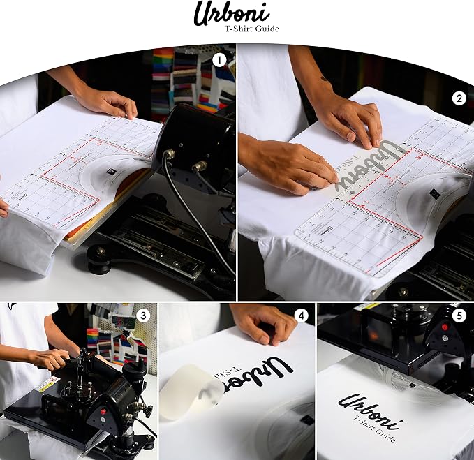 Tshirt Ruler Guide for Vinyl Alignment, Shirt Measurement Tool Placement Center - Image 3