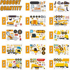 42 Sheets Create Construction Vehicles of Dreams Stickers, Make Your Own Sticker - Image 2