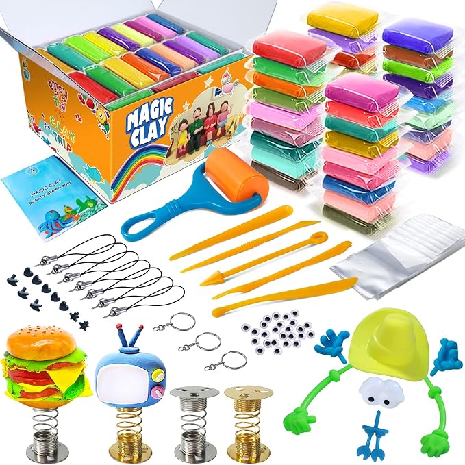 ESSENSON Modeling Clay Kit, 36 Colors | Air Dry Magic Clay, DIY Molding by ESSENSON