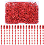 Lemonkey 100Pcs Ball Beads Chains Bulk, 4 Inch Dog Tag Metal Small Chains by Lemonkey