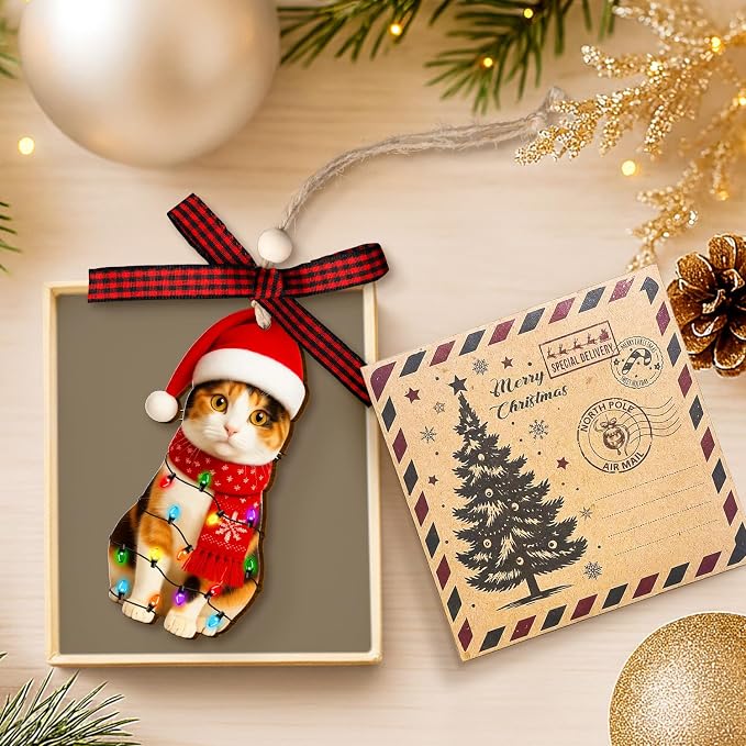 Calico Cat Ornament - Image 3