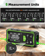 Huepar Dual Laser Measuring Tool, Fathers Day Dad Gifts, 393Ft Green-Beam - Image 8