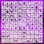 Fainne 100 Pcs 2 Inch Stencils Small Stencils by Fainne