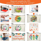 Legigo Blank Canvas Bag Zipper Pouch Makeup Bags Bulk - Image 6