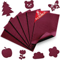 Wine Red Soft Felt Sheets for Crafts, 1.6mm Thick, Kids' Crafts, DIY Projects by Grainear