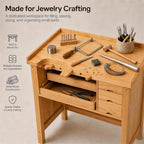 Jewelry Workbench, Heavy Duty Solid Wood Jewelers Bench - Image 3
