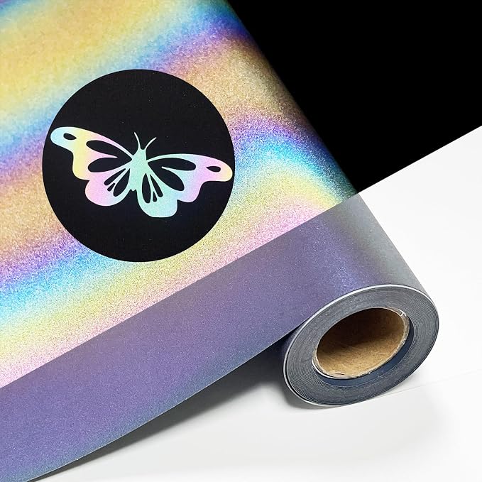 Rainow Reflective Heat Transfer Vinyl 12" x 8 ft HTV by MerryMade
