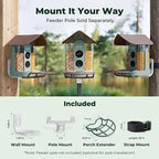 Kiwibit Smart Bird Feeder with Camera Solar Powered, No Subscription - Image 6