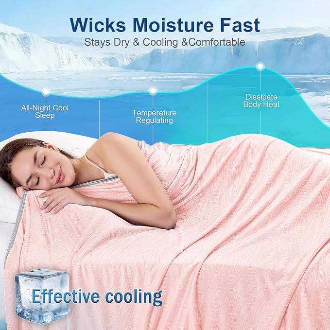 KMUSET Cooling Blanket Full Size（80"x90", Double Sided Summer Cooling Blankets - Image 4
