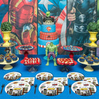 200pcs Super Party Plates Napkins Forks Hero Theme Party Tableware Set Hero - Image 5
