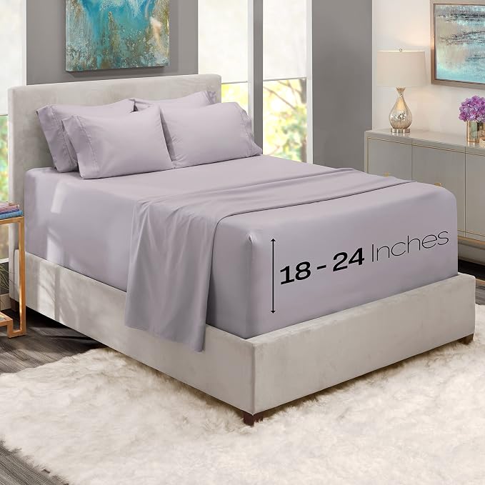 Hearth & Harbor Extra Deep Pocket Queen Sheets Sets - Image 2