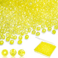 BONNY BOXX 2000pcs 4mm Acrylic Faceted Round Crystal Beads Transparent Citrine by BONNY+BOXX
