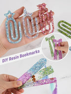 NiArt Silicone Resin Bookmark Mold, 14-Shape DIY Bookmark Making Kit - Image 5