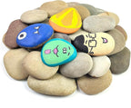 YISZM Large Rocks for Painting, 3-4 Inches Flat Smooth Painting Stones for DIY by YISZM-ForYourNaturalLife