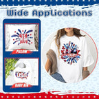Tintnut USA Flag Heat Transfer Vinyl- 10 Pcs 12x10in Iron on Vinyl | 10x12in - Image 5