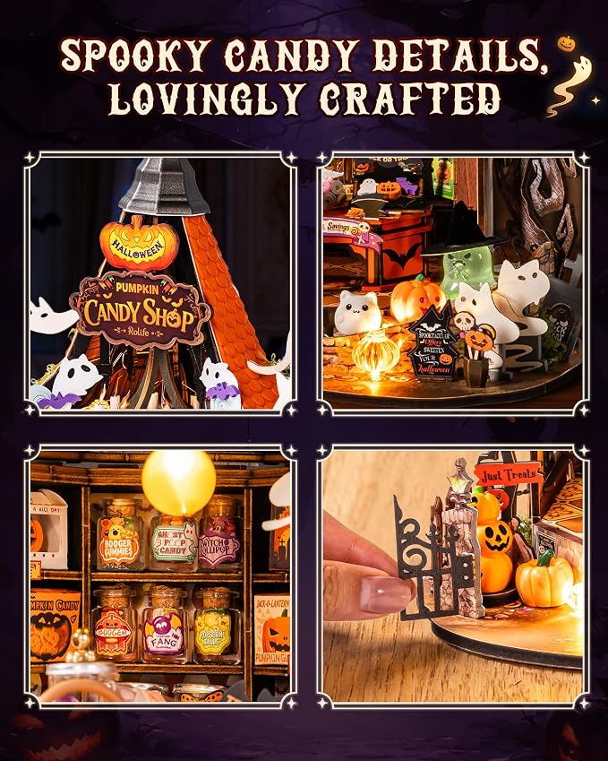 Rolife Halloween Haunted Candy House DIY Miniature House Kits - Image 8