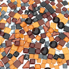 LITMIND Assorted Black Irregular Crystal Mosaic Tiles, 9oz Value Pack - Image 4