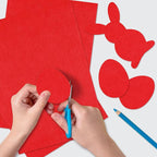 40 Pcs Red Felt Fabric Sheet 8" x 12" Assorted Color Felt Fabric Sheets - Image 5