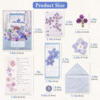 RISYPISY Floral Scrapbook Supplies Kit, Card Making, Art Journal - Image 9