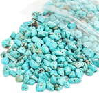 456 PCs Natural Chip Stone Beads, 5-8mm Irregular Multicolor Gemstones Loose - Image 2