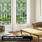 Faux Stained Glass Effect Transparent Window Film, Decorative Window Cling - Image 6