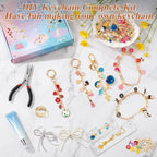569Pcs Charms Lip Gloss Keychain Making Kit, Bracelet Making Kit, DIY Bag Charm - Image 7