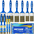 King Origin Paint Brush Set, 10 Pack Paint Brush 0.5" 1" 1.5" 2" 2.5" | Chip by KINGORIGIN
