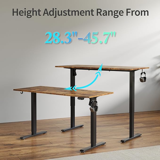 Agilestic Electric Standing Desk, 55 x 24 Inches Height Adjustable Desk - Image 8