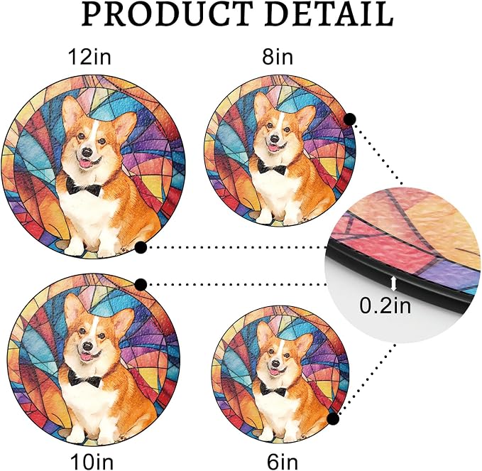 Personalized Pet Portrait Stained Glass Suncatcher, Custom Window Hanging Dog - Image 2