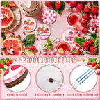 Reallnaive 8 Pcs Strawberry Paint by Numbers Kit - Image 3