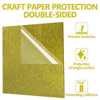 3 Pcs Glitter Yellow Glossy Acrylic Sheets, 7.87 x 7.87 x 1/10 Inch Laser - Image 2