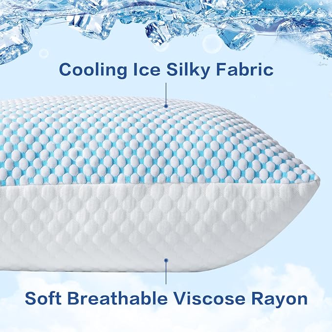 EASELAND Firm Pillows Shredded Memory Foam - Image 5