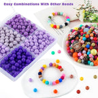 300Pcs Silicone Beads 9mm Mix Color, Bulk Silicone Beads 9mm - Image 5