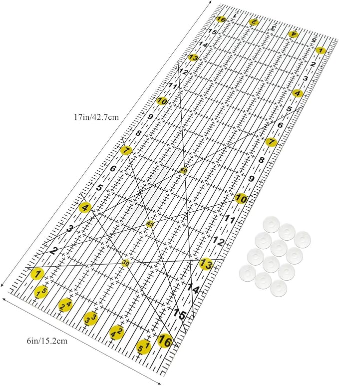 Quilting Ruler, Quilting Templates, Sewing Quilt Rulers, Acrylic Curved Corner - Image 2