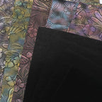 David accessories Flower Butterfly Bump Texture Faux Leather Sheet 7 Pcs 7.7" x - Image 3