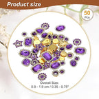 PATIKIL Sew on Rhinestones Crystal, Light Purple - Image 2
