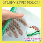LEOBRO Mesh Zipper Pouch Bags, 13.2"x 9.2" Zipper Pouch, Storage Bags Pouch - Image 3