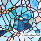 funlife Original Hand-Drawn Privacy Stained Glass Window Film, Reusable Single - Image 9