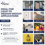 Perco Double Sided Tape Squares, 50 1"x1" Pre-Cut Mounting Squares – Removable - Image 3
