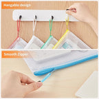 JARLINK A4 Mesh Zipper Pouch Bags, Office School Supplies, Cosmetics Travel - Image 4