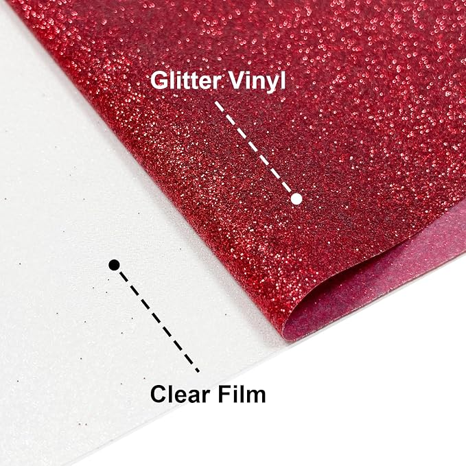 Glitter Iron On 12in X 8ft, HTV Heat Transfer Vinyl | Glitter HTV Easy to Cut & - Image 3