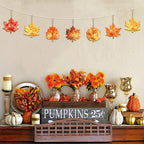 COCHIE Fall Leaves Wood Crafts to Paint Set of 24, Autumn Leaf Unfinished - Image 4