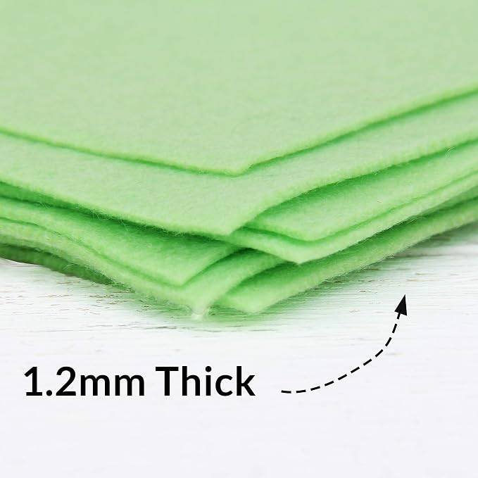 Threadart Light Green Premium Felt Sheets - Image 3