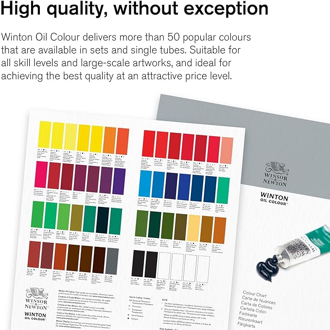 Winsor & Newton Winton Oil Color, 200ml Tube, Lamp Black - Image 3
