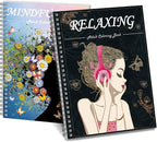 Kalysky Adult Coloring Book for Women, Spiral Bound, Relaxation Arts and Crafts by Kalysky
