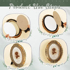 Vicenpal 3 Pcs Tiny Picture Ornate Frames 4 x 6 Inch Small Vintage Oval Picture - Image 6
