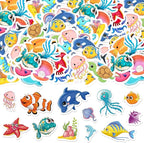 300Pcs Ocean Sea Animal Foam Stickers, Colorful Ocean Foam Crafts Stickers by Bonieset
