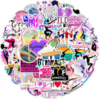 50 Pcs Gymnastics Stickers for Girls, Cute Gymnast Sport Vinyl Decals, - Image 7